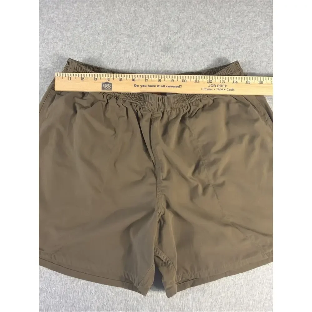 Duck Camp Athletic Swim Shorts, Green/Brown, Size M/5